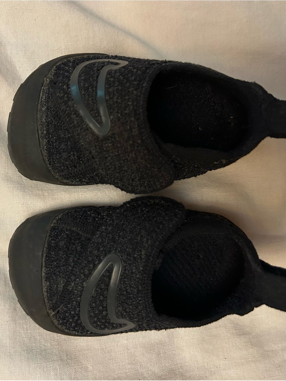 Nike Swoosh 1 Toddler Black Slip-On Walker Shoes